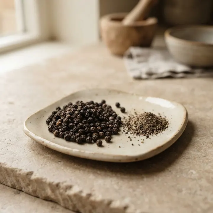 Black pepper — peppercorns