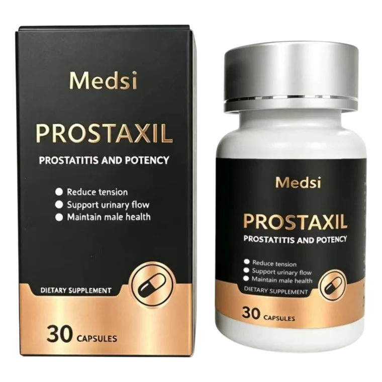 Prostaxil capsules box and bottle