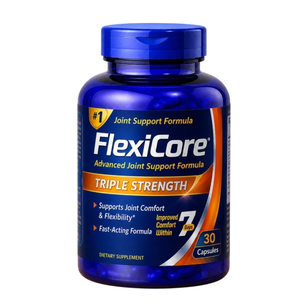 FlexiCore joint supplement bottle