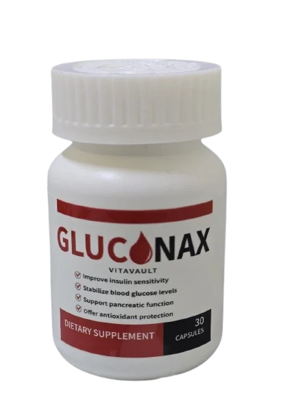 Gluconax botanical blood-sugar support capsules bottle