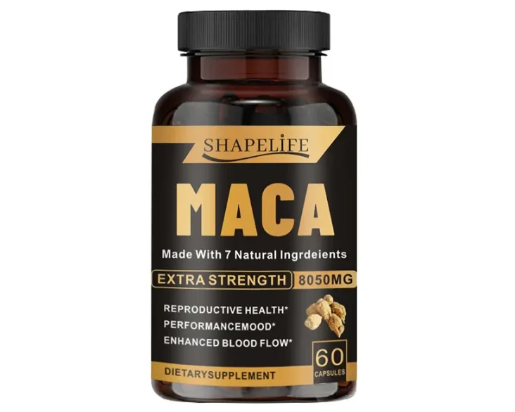 Maca Shapelife, gélules énergie et vitalité pour homme, flacon de 60 gélules