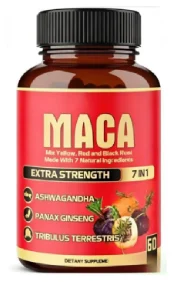 MacaPower, gélules à la maca noire pour la vitalité masculine, boîte