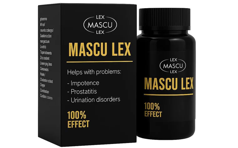 Mascu Lex, gélules pour la vitalité masculine, boîte