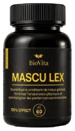 MascuLex, gélules pour l’énergie et la vitalité masculine, boîte