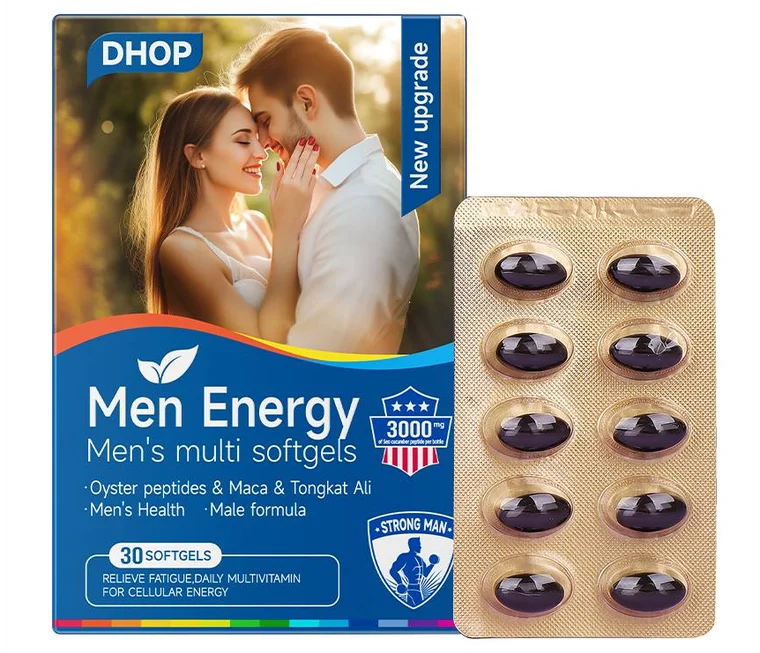 Men Energy, capsules molles pour l’énergie masculine, boîte de 30 capsules
