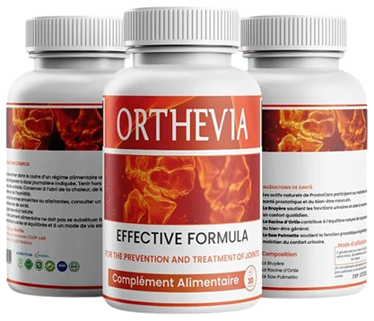 Orthevia, gélules pour le dos et les articulations, flacon de 30 gélules