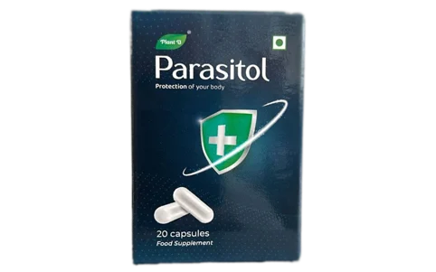Parasitol, complément alimentaire aux plantes en gélules pour la digestion, boîte de 20