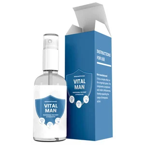 VitalMan spray bottle and carton